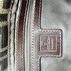 Fendi Zucca FF Baguette Brown Shoulder Bag!